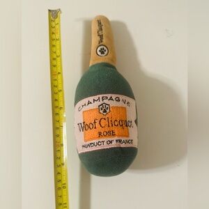 Woof Clicquot Rose Plush Dog Toy Champagne